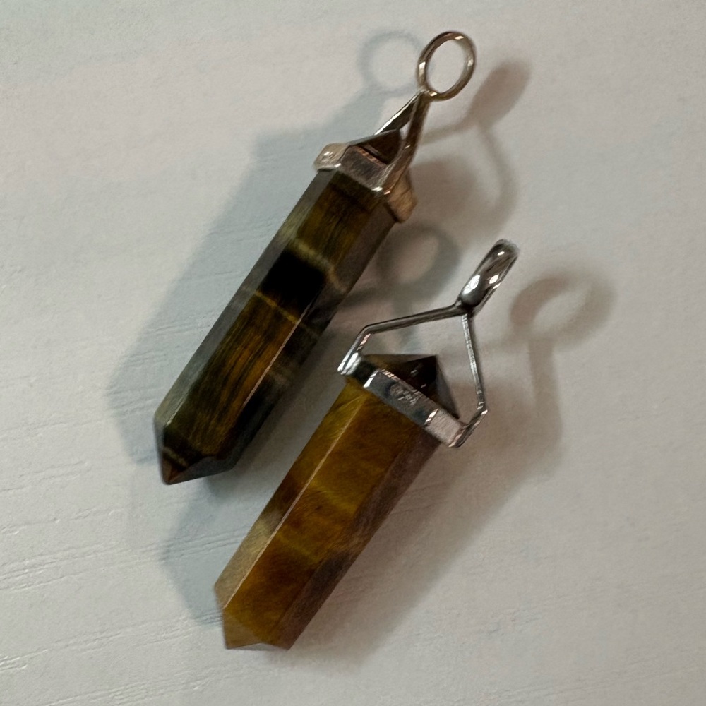Tiger's Eye and hawks eye Pendants